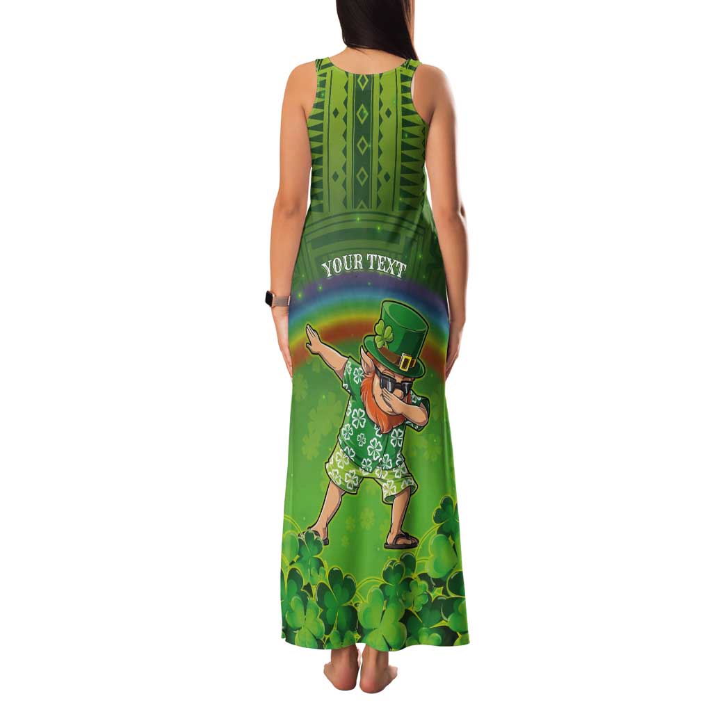 Personalised Hawaii Saint Patrick's Day Tank Maxi Dress Let's Get Fit Shaced LT05 - Polynesian Pride