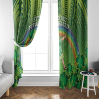 Hawaii Saint Patrick's Day Window Curtain Let's Get Fit Shaced LT05 - Polynesian Pride