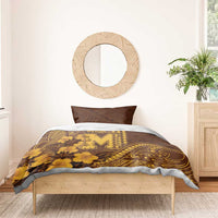 Hawaii Mililani High School Bedding Set Tribal Tattoo With Hibiscus Flowers LT05 - Polynesian Pride