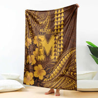 Hawaii Mililani High School Blanket Tribal Tattoo With Hibiscus Flowers LT05 - Polynesian Pride