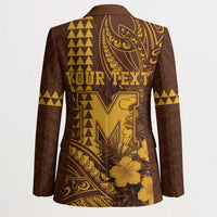 Personalised Hawaii Mililani High School Blazer Tribal Tattoo With Hibiscus Flowers LT05 - Polynesian Pride