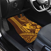 Personalised Hawaii Mililani High School Car Mats Tribal Tattoo With Hibiscus Flowers LT05 - Polynesian Pride