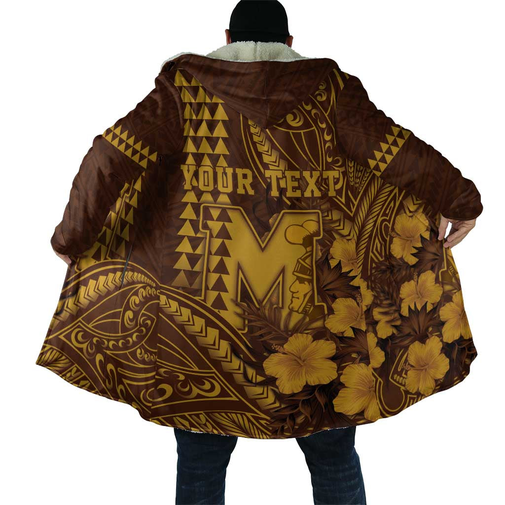 Personalised Hawaii Mililani High School Cloak Tribal Tattoo With Hibiscus Flowers LT05 - Polynesian Pride