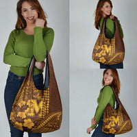 Hawaii Mililani High School Grocery Bag Tribal Tattoo With Hibiscus Flowers LT05 - Polynesian Pride