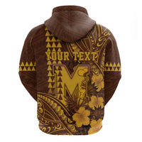 Personalised Hawaii Mililani High School Hoodie Tribal Tattoo With Hibiscus Flowers LT05 - Polynesian Pride