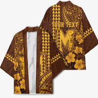 Personalised Hawaii Mililani High School Kimono Tribal Tattoo With Hibiscus Flowers LT05 - Polynesian Pride