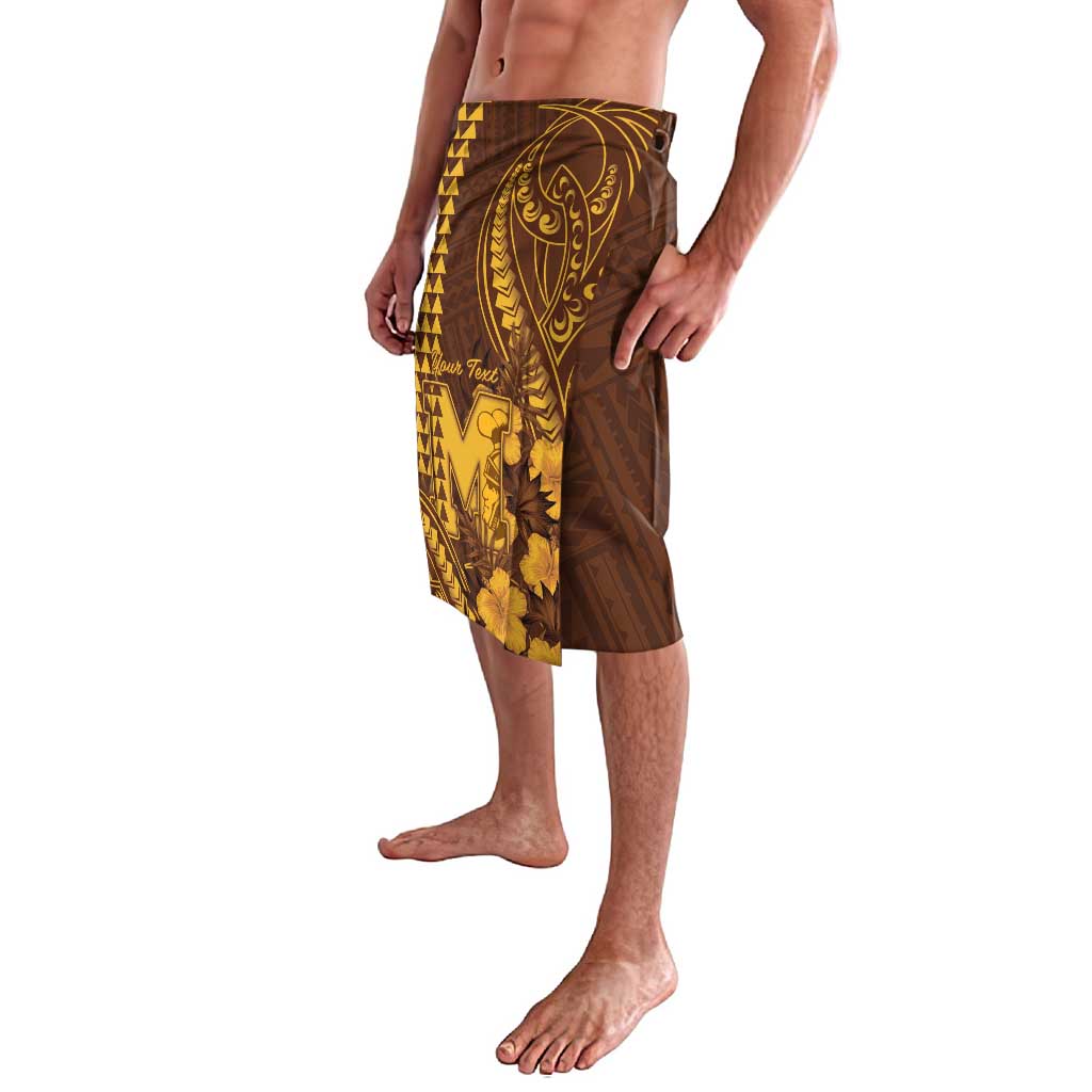 Personalised Hawaii Mililani High School Lavalava Tribal Tattoo With Hibiscus Flowers LT05 - Polynesian Pride