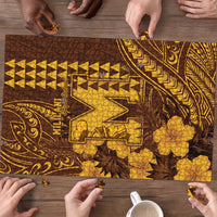 Hawaii Mililani High School Puzzle Tribal Tattoo With Hibiscus Flowers LT05 - Polynesian Pride