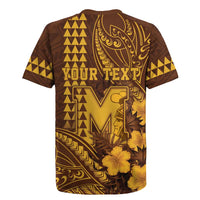 Personalised Hawaii Mililani High School Rugby Jersey Tribal Tattoo With Hibiscus Flowers LT05 - Polynesian Pride