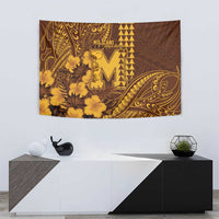 Hawaii Mililani High School Tapestry Tribal Tattoo With Hibiscus Flowers LT05 - Polynesian Pride