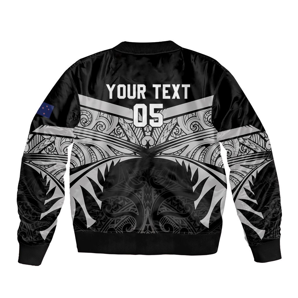 Custom New Zealand Cricket Bomber Jacket Go Champions World Cup 2024 With Maori Pattern LT05 - Polynesian Pride