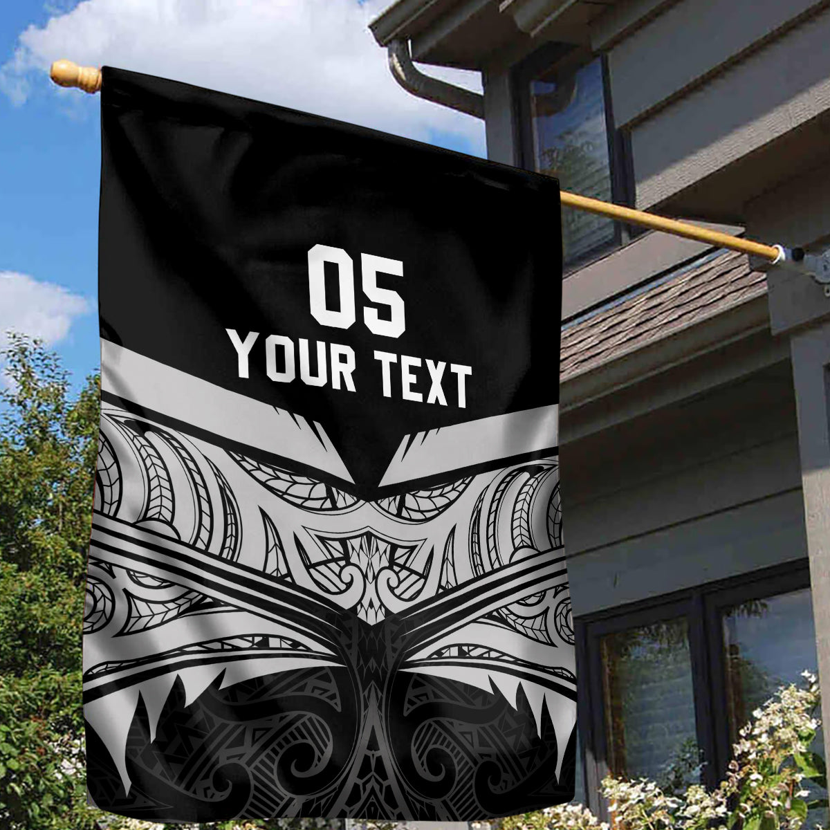 Custom New Zealand Cricket Garden Flag Go Champions World Cup 2024 With Maori Pattern LT05 - Polynesian Pride