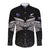 Custom New Zealand Cricket Long Sleeve Button Shirt Go Champions World Cup 2024 With Maori Pattern