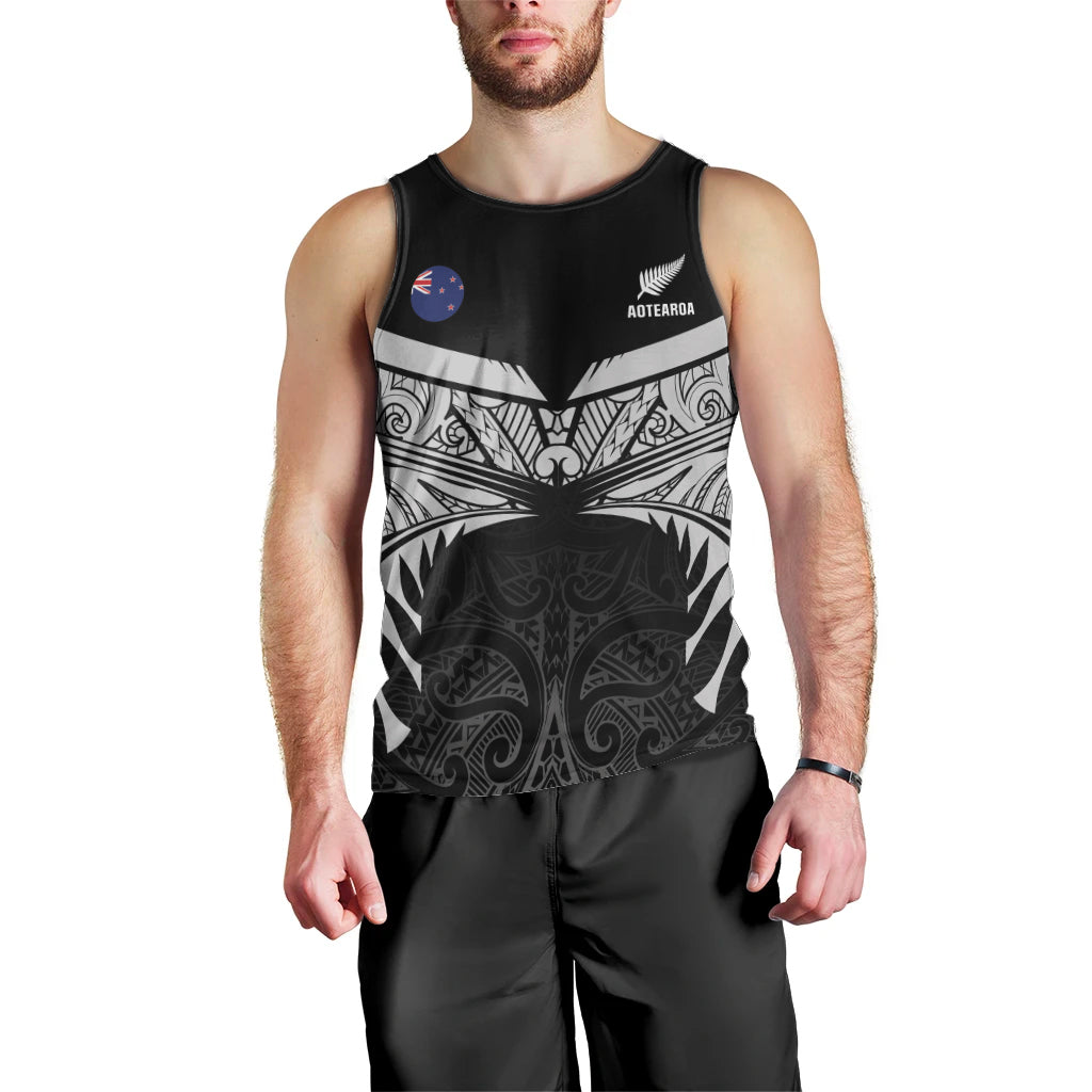 Custom New Zealand Cricket Men Tank Top Go Champions World Cup 2024 With Maori Pattern LT05 - Polynesian Pride