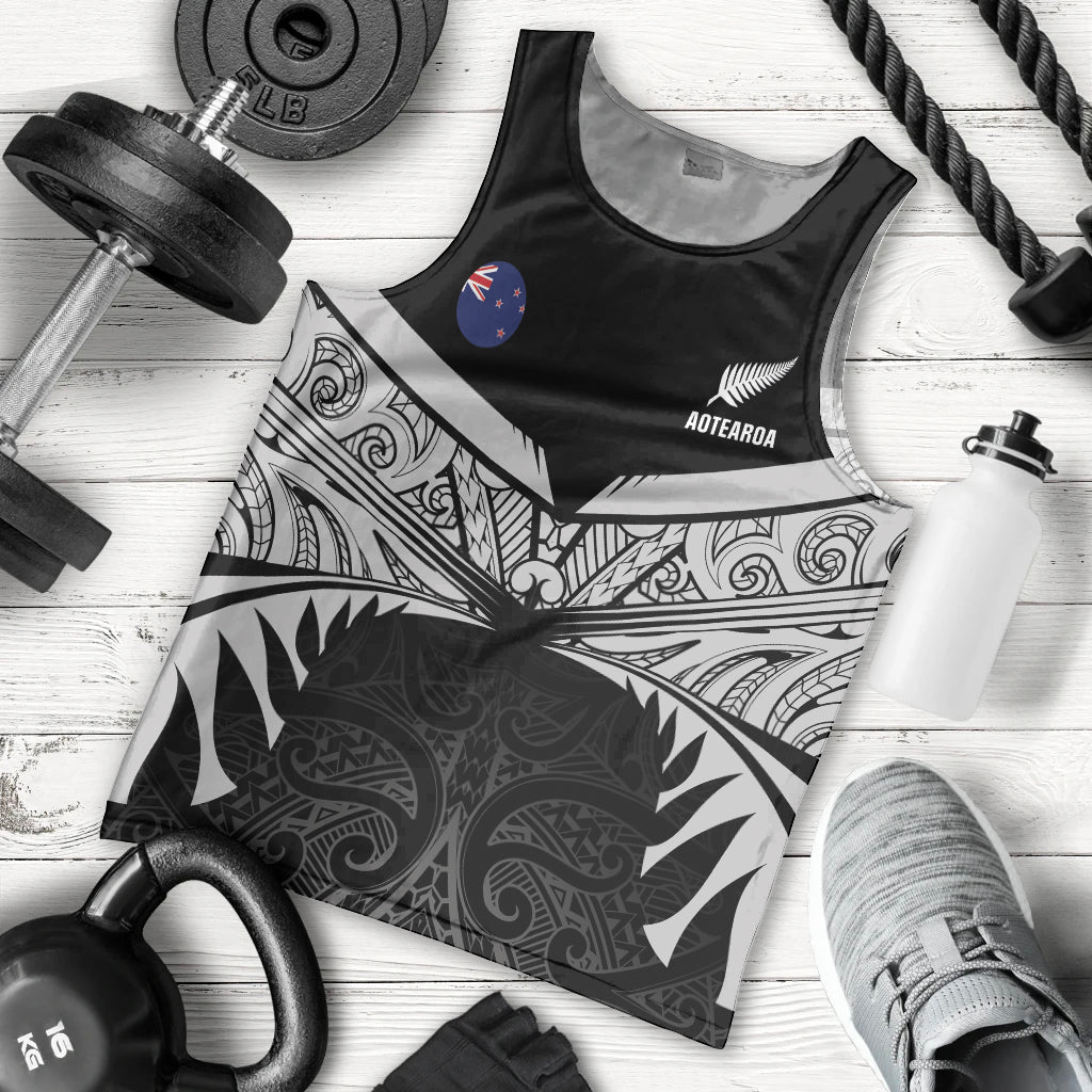 Custom New Zealand Cricket Men Tank Top Go Champions World Cup 2024 With Maori Pattern LT05 - Polynesian Pride