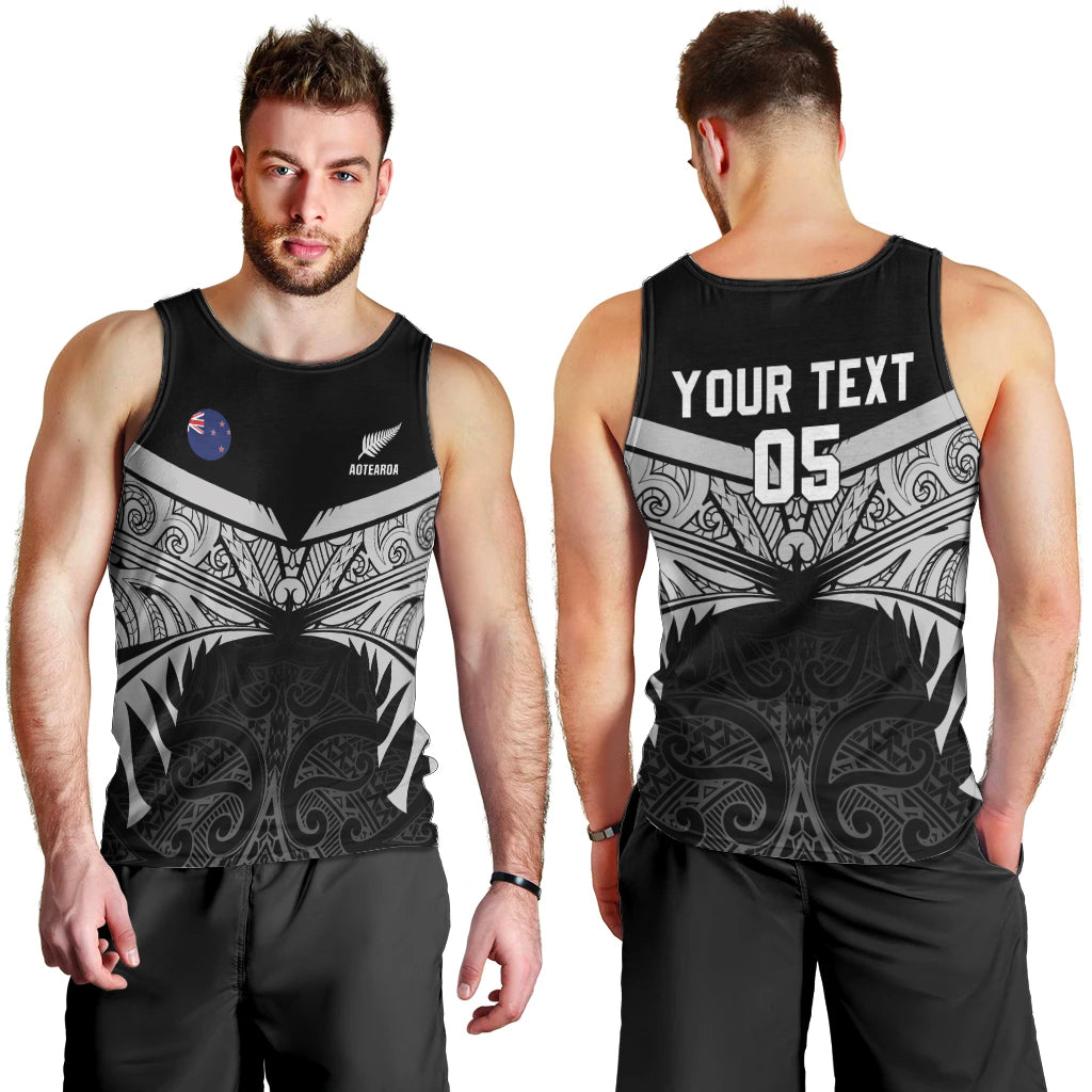 Custom New Zealand Cricket Men Tank Top Go Champions World Cup 2024 With Maori Pattern LT05 - Polynesian Pride