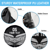 Custom New Zealand Cricket Spare Tire Cover Go Champions World Cup 2024 With Maori Pattern LT05 - Polynesian Pride