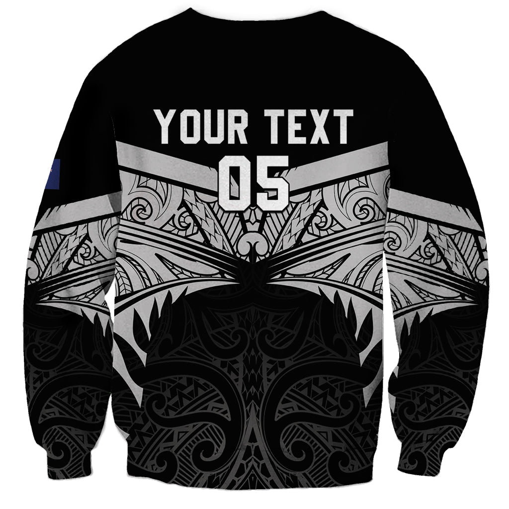 Custom New Zealand Cricket Sweatshirt Go Champions World Cup 2024 With Maori Pattern LT05 - Polynesian Pride