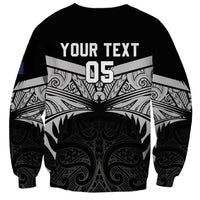 Custom New Zealand Cricket Sweatshirt Go Champions World Cup 2024 With Maori Pattern LT05 - Polynesian Pride