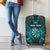 Personalised New Zealand Darts Luggage Cover Turquoise Dart Board Maori Pattern