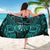 Personalised New Zealand Darts Sarong Turquoise Dart Board Maori Pattern