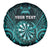 Personalised New Zealand Darts Spare Tire Cover Turquoise Dart Board Maori Pattern