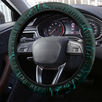 Personalised New Zealand Darts Steering Wheel Cover Turquoise Dart Board Maori Pattern LT05 - Polynesian Pride