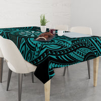 Personalised New Zealand Darts Tablecloth Turquoise Dart Board Maori Pattern LT05 - Polynesian Pride