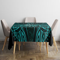 Personalised New Zealand Darts Tablecloth Turquoise Dart Board Maori Pattern LT05 - Polynesian Pride