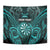 Personalised New Zealand Darts Tapestry Turquoise Dart Board Maori Pattern