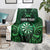 Personalised New Zealand Darts Blanket Green Dart Board Maori Pattern