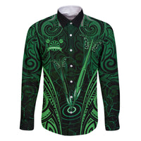 Personalised New Zealand Darts Family Matching Off Shoulder Short Dress and Hawaiian Shirt Green Dart Board Maori Pattern