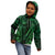 Personalised New Zealand Darts Kid Hoodie Green Dart Board Maori Pattern