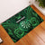 Personalised New Zealand Darts Rubber Doormat Green Dart Board Maori Pattern