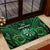 Personalised New Zealand Darts Rubber Doormat Green Dart Board Maori Pattern