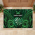 Personalised New Zealand Darts Rubber Doormat Green Dart Board Maori Pattern