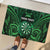 Personalised New Zealand Darts Rubber Doormat Green Dart Board Maori Pattern