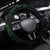 Personalised New Zealand Darts Steering Wheel Cover Green Dart Board Maori Pattern