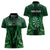 Personalised New Zealand Darts Women Polo Shirt Green Dart Board Maori Pattern