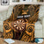 Personalised New Zealand Darts Blanket Gold Dart Board Maori Pattern