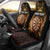 Personalised New Zealand Darts Car Seat Cover Gold Dart Board Maori Pattern