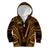 Personalised New Zealand Darts Kid Hoodie Gold Dart Board Maori Pattern