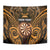 Personalised New Zealand Darts Tapestry Gold Dart Board Maori Pattern