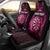 Personalised New Zealand Darts Car Seat Cover Pink Dart Board Maori Pattern