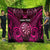 Personalised New Zealand Darts Quilt Pink Dart Board Maori Pattern