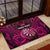 Personalised New Zealand Darts Rubber Doormat Pink Dart Board Maori Pattern