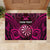 Personalised New Zealand Darts Rubber Doormat Pink Dart Board Maori Pattern