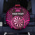 Personalised New Zealand Darts Spare Tire Cover Pink Dart Board Maori Pattern