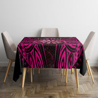 Personalised New Zealand Darts Tablecloth Pink Dart Board Maori Pattern LT05 - Polynesian Pride