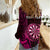 Personalised New Zealand Darts Women Casual Shirt Pink Dart Board Maori Pattern